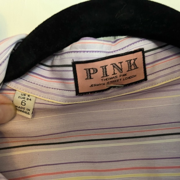 Thomas Pink purple striped button down - Picture 3 of 4